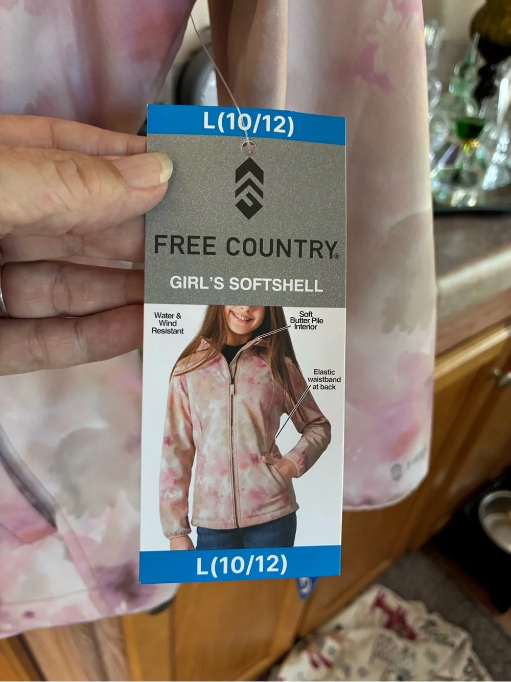 Free Country Pink and Cream Tie-Dye Teddy Jacket